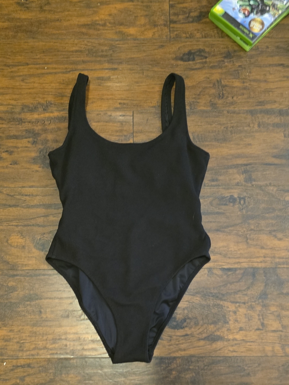 Classic Black Women's One-Piece Swimsuit - Scoop Neck